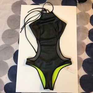 Super Sexy faux leather swimsuit
